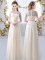 Half Sleeves Lace and Belt Zipper Court Dresses for Sweet 16