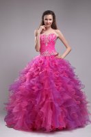 New Arrival Sweetheart Appliques Decorate Fuchsia Quinceanera Dresses In Waverly Iowa/IA