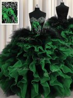 Stunning Sleeveless Beading and Ruffles Lace Up 15th Birthday Dress(SKU PSSW0514-15BIZ)