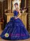 Coquimbo Chile Strapless Ruched Bodice Sweet 16 Dress With Appliques and Pick-ups In South Carolina