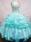 Best Seller Ball Gown Halter Top Neck Floor-Length Light Blue Beading Quinceanera Dresses Style FA-S-137