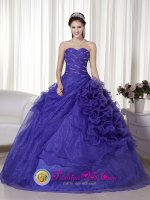Greenbrier Arkansas/AR Gorgeous Beaded and Ruched Bodice For Quinceanera Dress With Purple Ball Gown