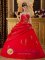 Discount Wine Red Sweet 16 Dress With Appliques Sweetheart With Taffeta For Bautzen Quinceanera