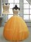 Trendy Spaghetti Straps Sleeveless Tulle Quinceanera Gown Beading Lace Up