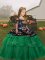 Wonderful Floor Length Ball Gowns Sleeveless Green Little Girl Pageant Gowns Lace Up