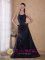 Popular Ruched Bodice A-Line / Princess Halter Floor-length Taffeta Beading Decorate Quinceanera Dama Dress in Mount Dora FL
