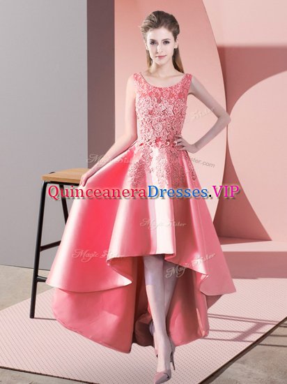 Latest Sleeveless Lace Zipper Vestidos de Damas - Click Image to Close