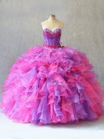 Sweetheart Sleeveless Lace Up Ball Gown Prom Dress Multi-color Organza(SKU PSSW0916BIZ)