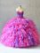 Sweetheart Sleeveless Lace Up Ball Gown Prom Dress Multi-color Organza