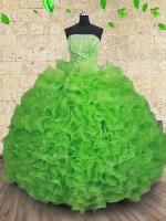 Beading and Ruffles Sweet 16 Dresses Lace Up Sleeveless Floor Length(SKU PSSW0242-1BIZ)