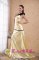 Wesley Chapel FL Elastic Woven Satin Light Yellow Ruch Quinceanera Dama Dress Column/Sheath One Shoulder Floor-length