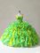 Multi-color Ball Gowns Straps Sleeveless Organza Floor Length Zipper Beading and Ruffles Sweet 16 Dresses
