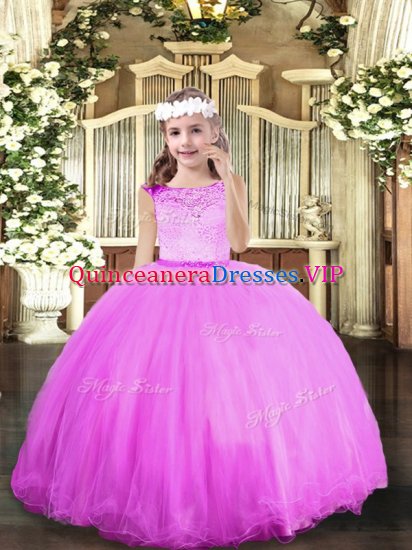 Custom Made Sleeveless Zipper Floor Length Beading Girls Pageant Dresses - Click Image to Close