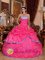 Nurmijarvi Finland Pefect strapless Custom Made Beading With Hot Pink Quinceanera Dress