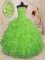 Pretty Ruffled Floor Length Sweet 16 Quinceanera Dress Strapless Sleeveless Lace Up