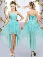 Sleeveless Beading Lace Up Damas Dress(SKU BMT0409BIZ)