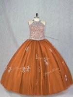 Fine Sleeveless Lace Up Floor Length Beading and Appliques 15th Birthday Dress(SKU PSSW1049-5BIZ)