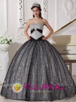 New Orleans Louisiana/LA Paillette Over Skirt New Style For Sweetheart Quinceanera Dress Beaded Decorate Bust Ball Gown