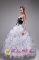 Custom Made Sweetheart Applqiues and Ruffles For The Super Hot White And Black Sweet 16 Dresses In Key Largo FL
