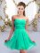 Super Sweetheart Sleeveless Chiffon Dama Dress Ruching Lace Up