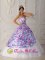 Johnstown Pennsylvania/PA Elegent A-line Printing and Tulle Vintage Multi-color Quinceanera Dress For Sweetheart Appliques