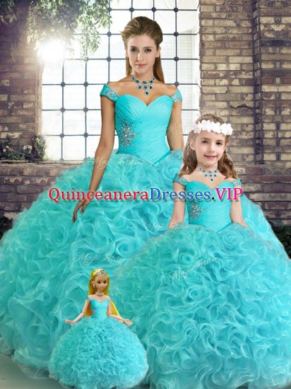 New Arrival Sleeveless Beading Lace Up 15 Quinceanera Dress - Click Image to Close