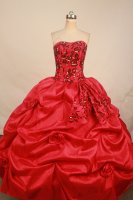 Beautiful ball gown sweetheart-neck floor-length red beading quinceanera dresses FA-X-067(SKU FAo14X14)