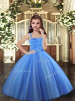 Simple Tulle Sleeveless Floor Length Little Girls Pageant Dress and Beading(SKU PAG1161-2BIZ)