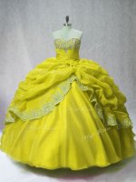 New Arrival Sweetheart Sleeveless Organza Quinceanera Dresses Beading and Appliques and Pick Ups Lace Up(SKU PSSW0990-2BIZ)