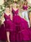 Edgy Organza Sleeveless Floor Length Quinceanera Dress and Beading and Ruffles