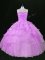 Glorious Sweetheart Sleeveless Organza Quinceanera Dress Beading and Ruffles Lace Up