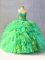 Multi-color Lace Up 15th Birthday Dress Beading and Ruffles Sleeveless Floor Length