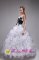 Kitchener Ontario/ON Custom Made Sweetheart Applqiues and Ruffles For The Super Hot White And Black Sweet 16 Dresses
