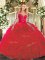 Vintage Sleeveless Lace and Ruffles Lace Up Sweet 16 Quinceanera Dress