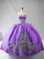 Sweetheart Sleeveless Satin Vestidos de Quinceanera Embroidery Lace Up(SKU PSSW0968-4BIZ)