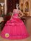 Cary Carolina/NC Hot Pink Romantic Quinceanera Dress With Appliques Decorate Halter Top Neckline