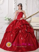 Alcoy Spain Wine Red Elegant Christmas Party Dress Clearance With Sweetheart Neckline Beaded Decorate(SKU QDZY507y-4BIZ)