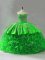 Brush Train Ball Gowns Sweet 16 Quinceanera Dress Sweetheart Fabric With Rolling Flowers Sleeveless Lace Up
