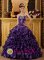 Gorgeous Organza Sweet 16 Quinceanera Dress With Purple Sweetheart Ruffle Decorate In Queen Creek AZ　