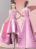 Sumptuous Sleeveless Lace Zipper Quinceanera Dama Dress(SKU BMT0382BIZ)