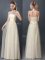 Fantastic Halter Top Sleeveless Lace and Appliques Lace Up Dama Dress for Quinceanera