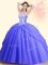 Inexpensive Floor Length Ball Gowns Sleeveless Lavender Sweet 16 Quinceanera Dress Lace Up