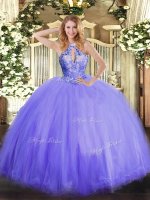 Romantic Sleeveless Beading Lace Up Military Ball Gown