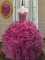 Lovely Ball Gowns 15th Birthday Dress Lilac Sweetheart Organza Sleeveless Floor Length Lace Up
