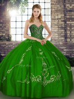 Floor Length Green Sweet 16 Dresses Sweetheart Sleeveless Lace Up(SKU SJQDDT2128002-7BIZ)
