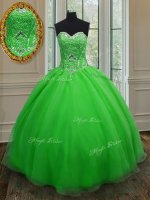 Artistic Sweet 16 Dresses Military Ball and Sweet 16 and Quinceanera with Beading and Belt Sweetheart Sleeveless Lace Up