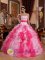 Culver City Cupertino California/CA Cheap Multi-color Sweetheart Ruched Bodice Embellished With Beading Quinceanera Dress