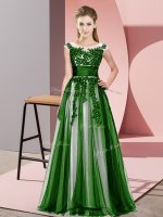 On Sale Green Scoop Neckline Beading and Lace Court Dresses for Sweet 16 Sleeveless Zipper
