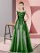 On Sale Green Scoop Neckline Beading and Lace Court Dresses for Sweet 16 Sleeveless Zipper