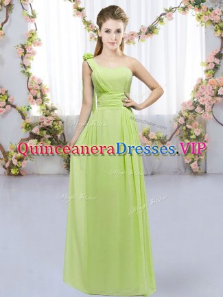 Pretty Sleeveless Hand Made Flower Lace Up Court Dresses for Sweet 16